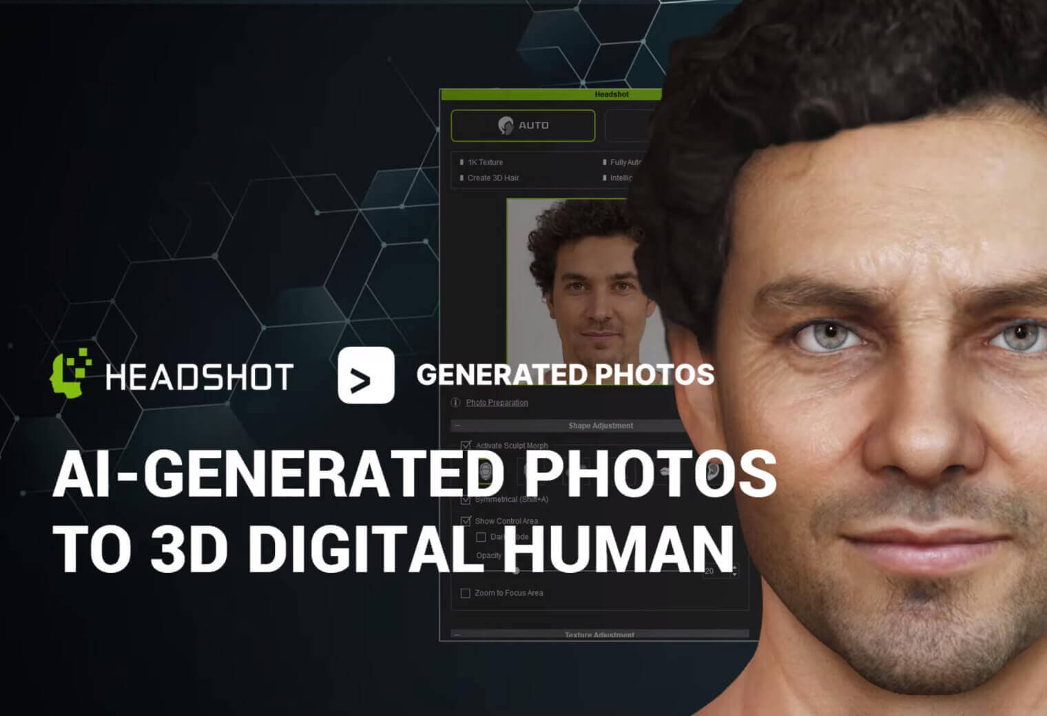 Generated Photos transformed into 3D animated humans using Reallusion's Character Creator