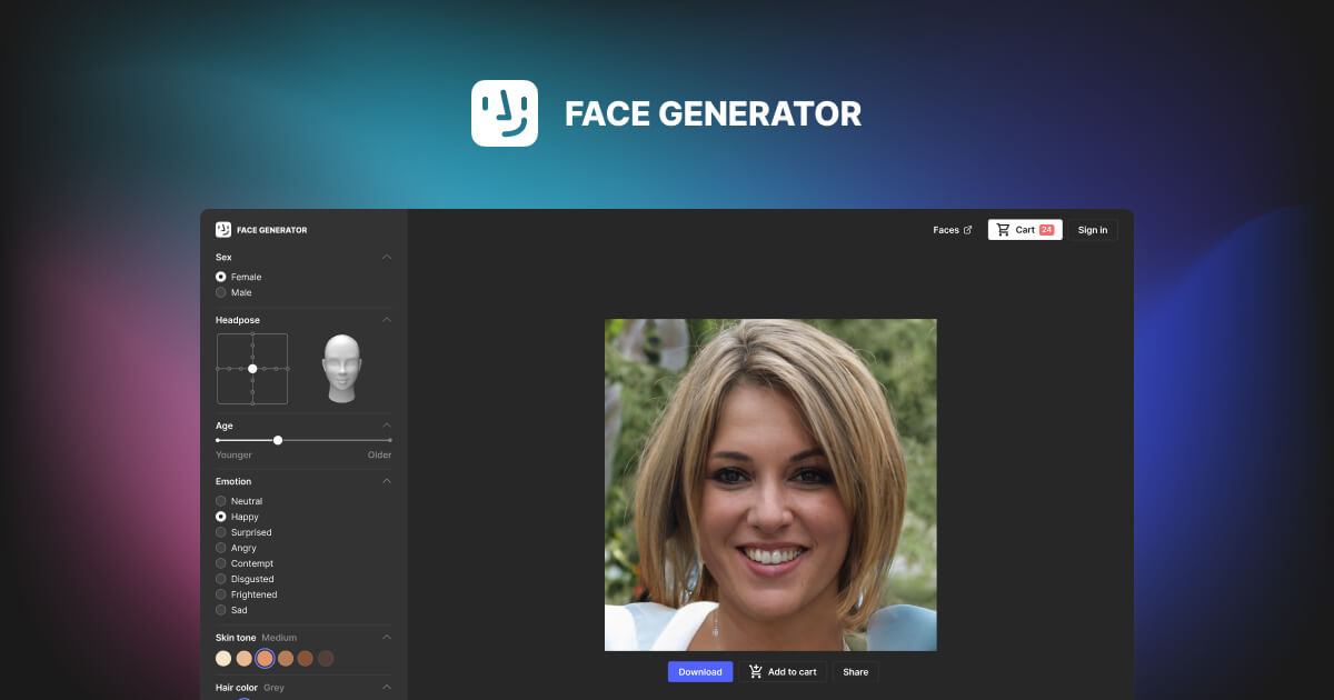 Face Generator – Generate Faces Online Using AI